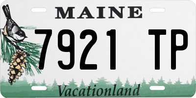 ME license plate 7921TP