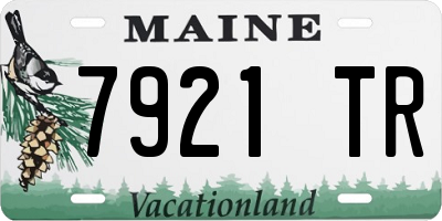 ME license plate 7921TR