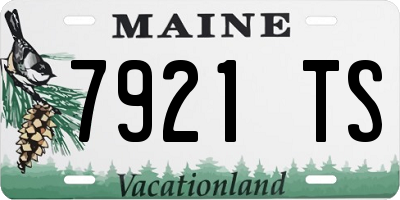 ME license plate 7921TS