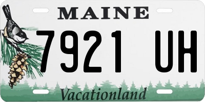 ME license plate 7921UH