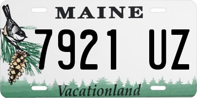 ME license plate 7921UZ