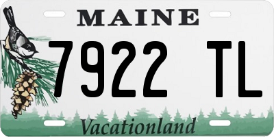 ME license plate 7922TL