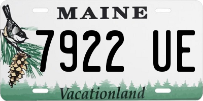 ME license plate 7922UE