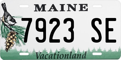 ME license plate 7923SE