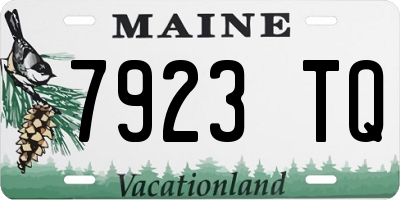 ME license plate 7923TQ