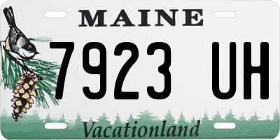 ME license plate 7923UH