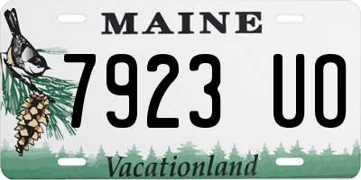 ME license plate 7923UO