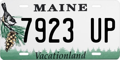 ME license plate 7923UP