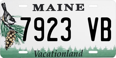 ME license plate 7923VB