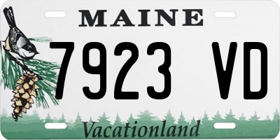 ME license plate 7923VD