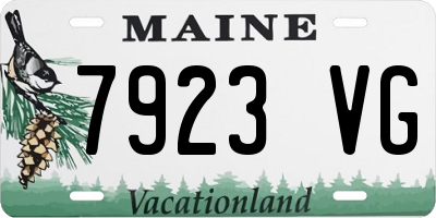 ME license plate 7923VG