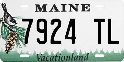 ME license plate 7924TL