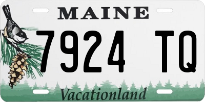 ME license plate 7924TQ