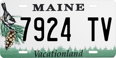 ME license plate 7924TV