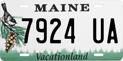 ME license plate 7924UA