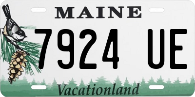 ME license plate 7924UE