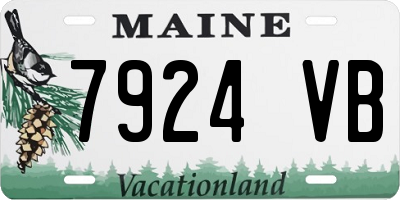 ME license plate 7924VB