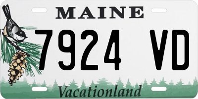 ME license plate 7924VD