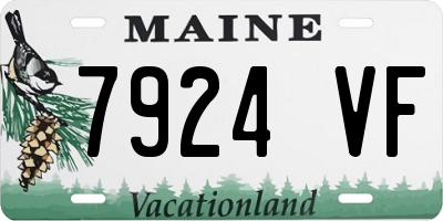 ME license plate 7924VF