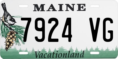 ME license plate 7924VG