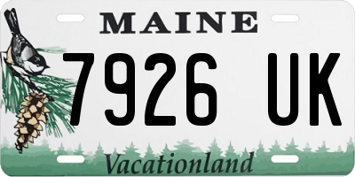 ME license plate 7926UK