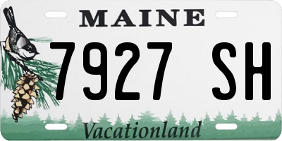 ME license plate 7927SH