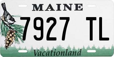 ME license plate 7927TL