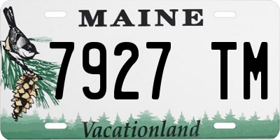 ME license plate 7927TM