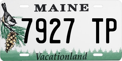 ME license plate 7927TP