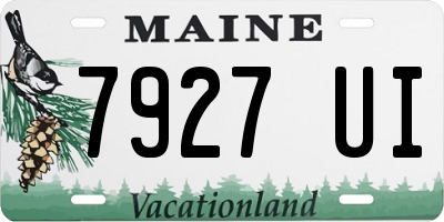 ME license plate 7927UI