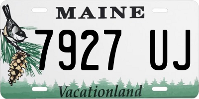 ME license plate 7927UJ