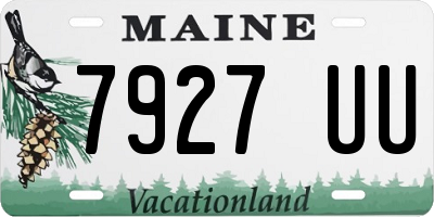 ME license plate 7927UU