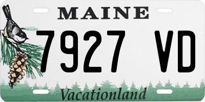 ME license plate 7927VD