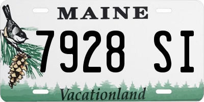 ME license plate 7928SI