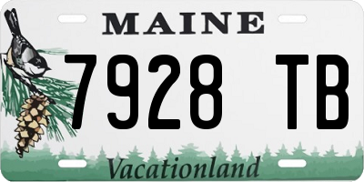 ME license plate 7928TB