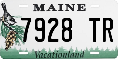ME license plate 7928TR