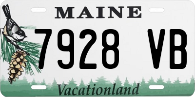 ME license plate 7928VB