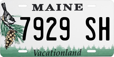 ME license plate 7929SH