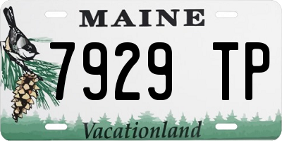 ME license plate 7929TP