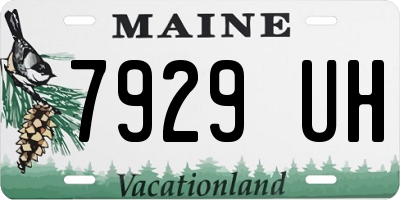 ME license plate 7929UH