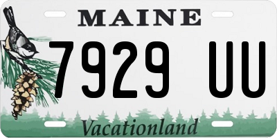 ME license plate 7929UU