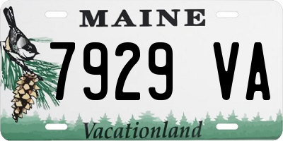 ME license plate 7929VA