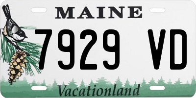 ME license plate 7929VD