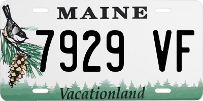 ME license plate 7929VF