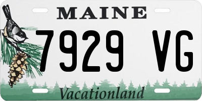 ME license plate 7929VG