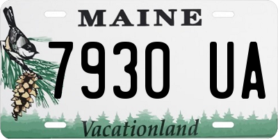 ME license plate 7930UA