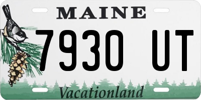 ME license plate 7930UT