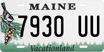 ME license plate 7930UU