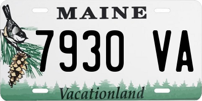 ME license plate 7930VA