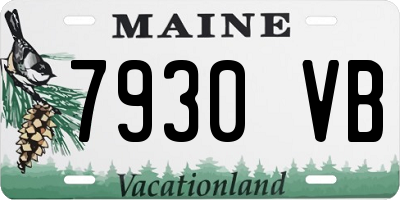 ME license plate 7930VB